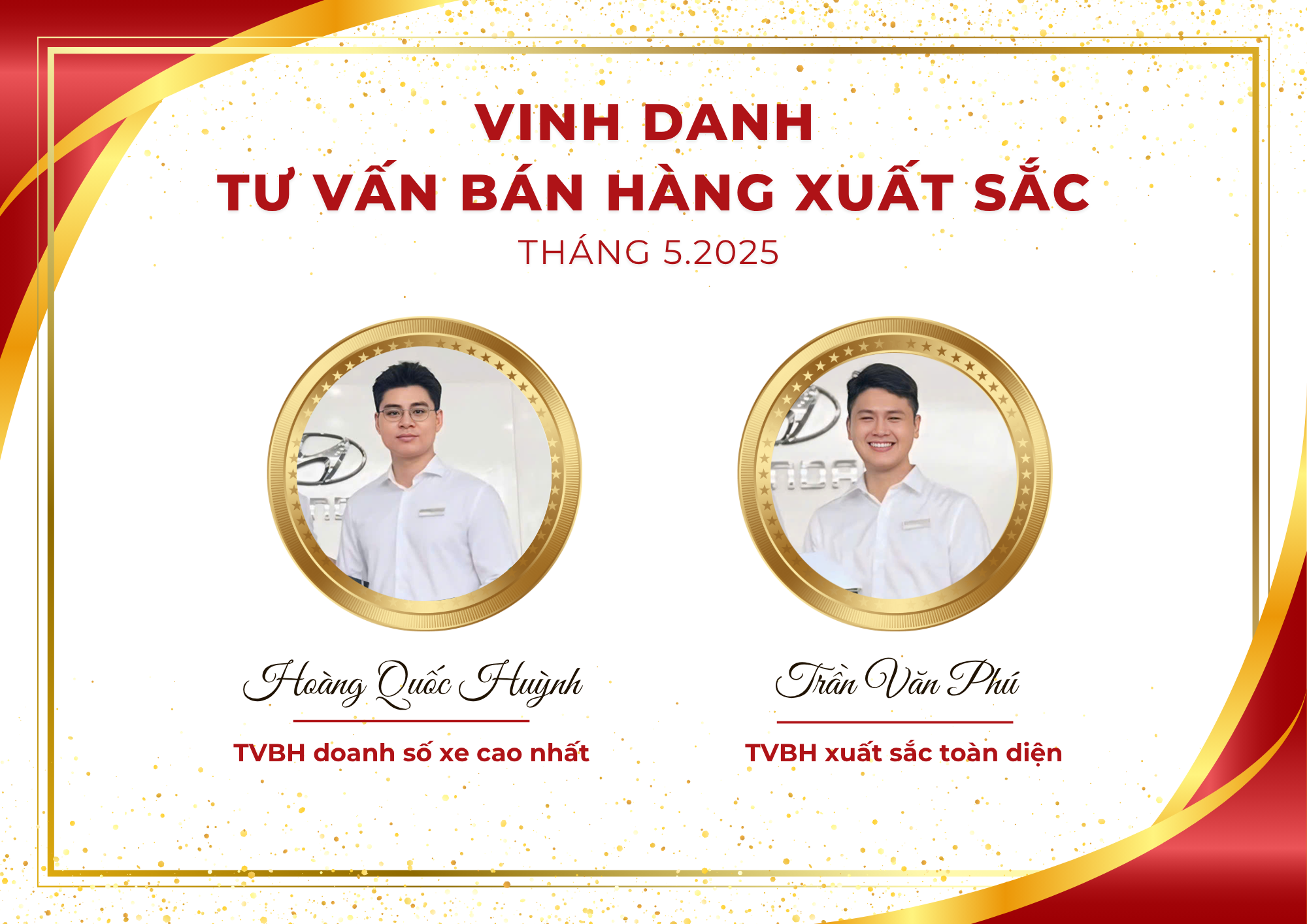 Vinh danh Tư vấn b&aacute;n h&agrave;ng xuất sắc th&aacute;ng 5